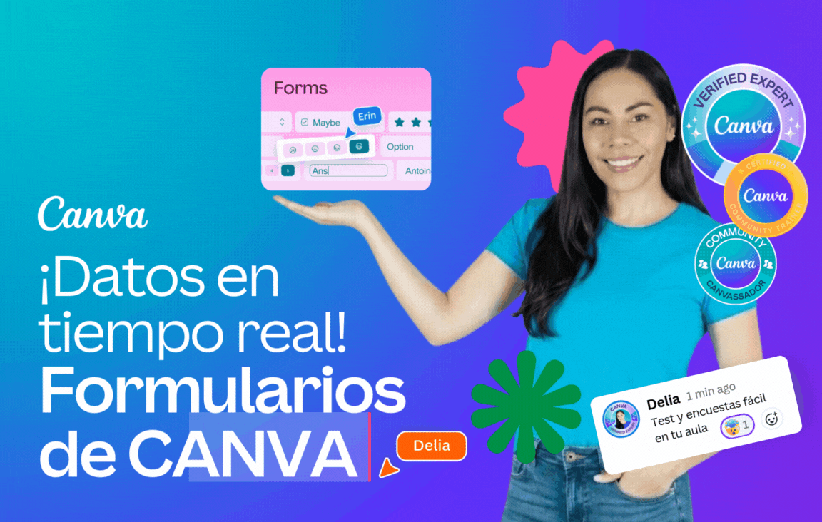 ¡Datos en tiempo real! Formularios de Canva