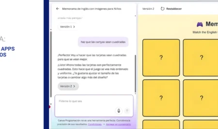 Canva Code: creando apps y juegos educativos